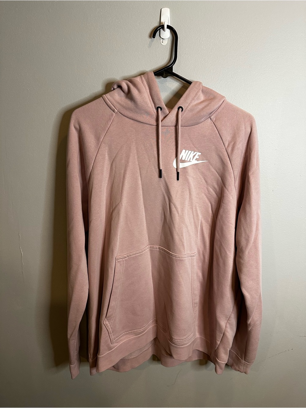 Nike Light Pink Hoodie with White Logo